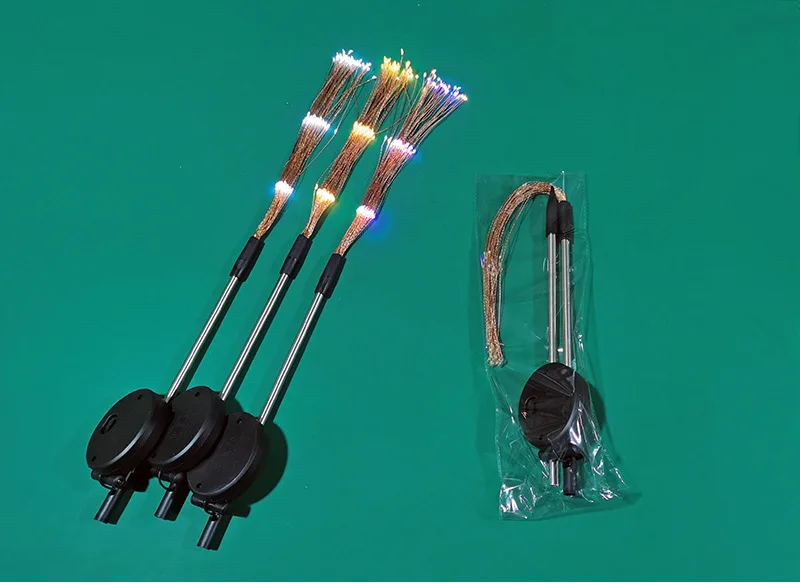 저렴한 그라운드 삽입 불꽃 놀이 조명, 크리스마스 야외 LED 휴일 하늘 별이 빛나는 조명, 잔디 크리스마스 조명, 태양열 스트링 라이트