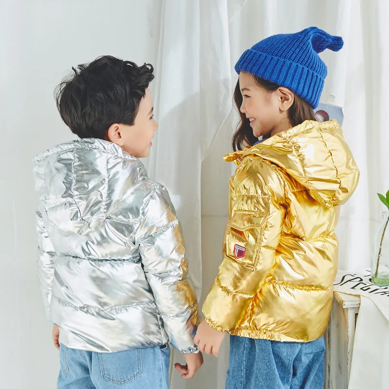 Детские зимние пальто для мальчиков и девочек осенние куртки Пуховые парки