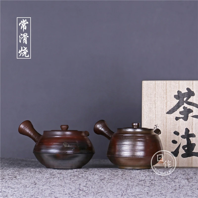 

Часто скользкие горения из Японии известный Йошикава Снежный Холл глина ручной работы держит чайник