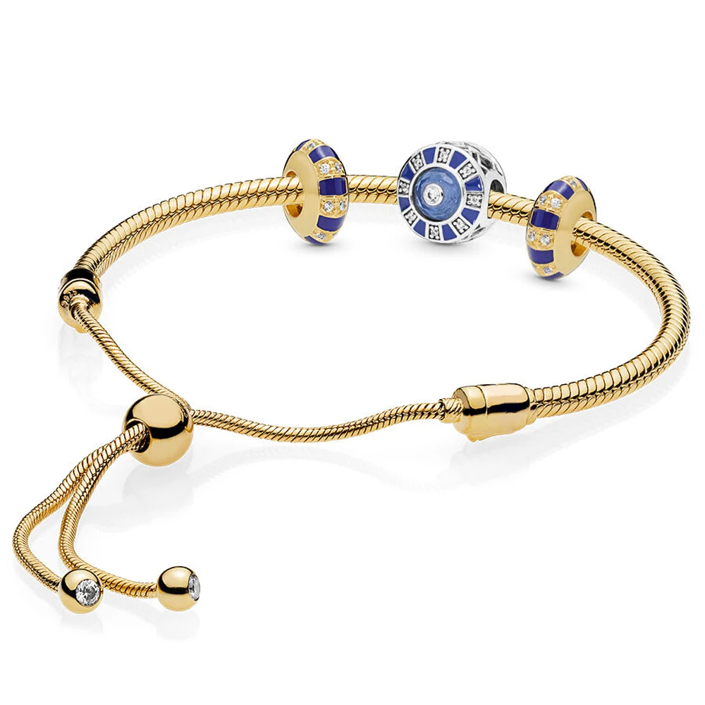 

925 Sterling Silver Summer New pan Bracelet Women's Gem Gift