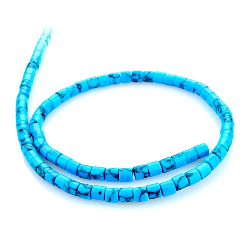 Бусины Из синей сосны для изготовления ювелирных изделий ручной работы 4 х4