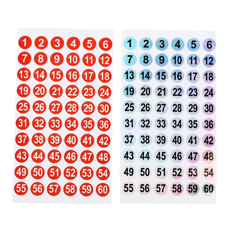 

3 Sheets Number Sticker 1-180 Label Label For Nail Polish Color Gel Varnish Marking Numbering Digital Label Manicure Tool
