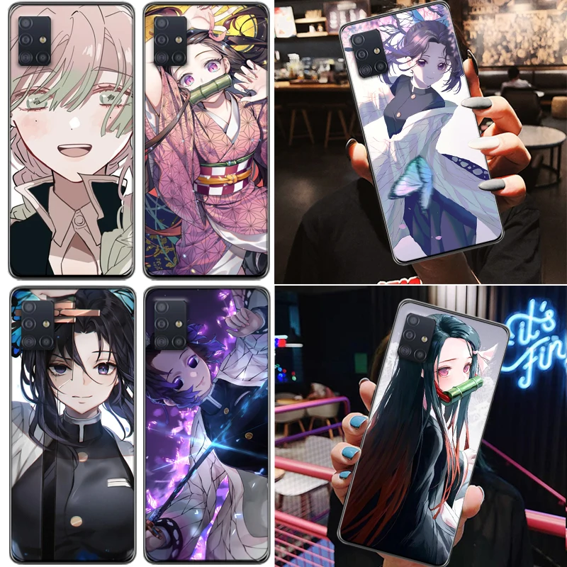 

Demon Slayer Kamado Tanjirou Agatsuma Zenitsu Kimetsu No Yaiba Kamado Nezuko Phone Case For Samsung Galaxy A71 A51 4G 5G Coque