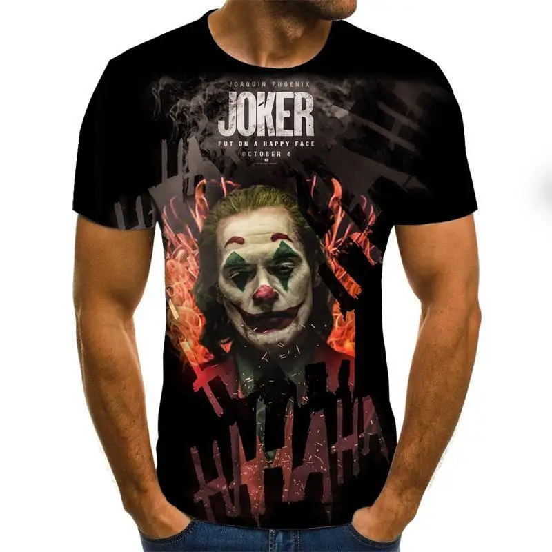 

Hot Sale Clown T Shirt Men /Women Joker Face 3d Printed Terror Fashion T -Shirts Size Xxs -6xl