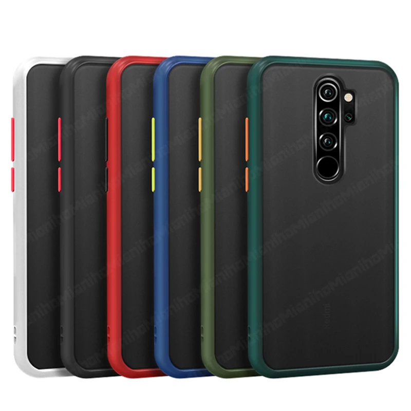Для Xiaomi Redmi Note 8 Pro 8T чехол противоударный Силиконовый ТПУ бампер матовый