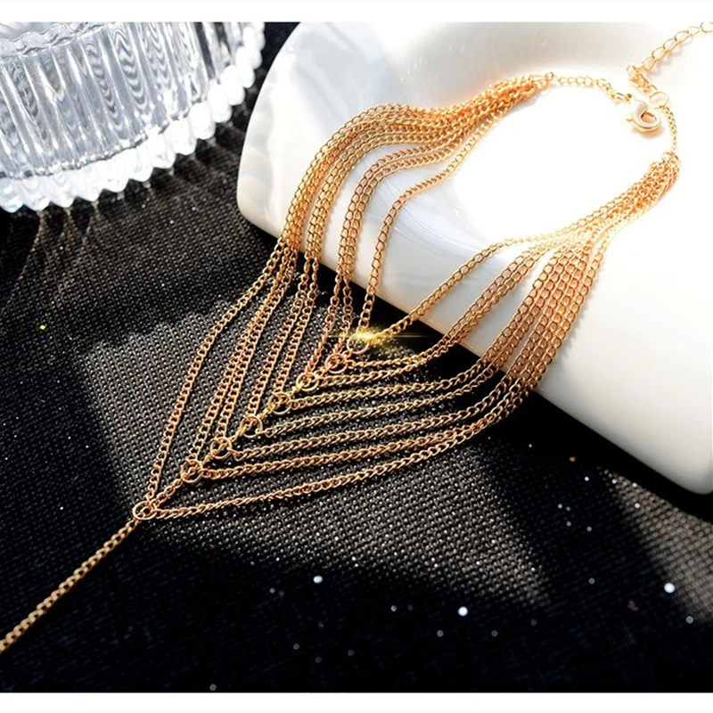 Новый дизайн Лидер продаж женские модные золотые Многослойные ботильоны с