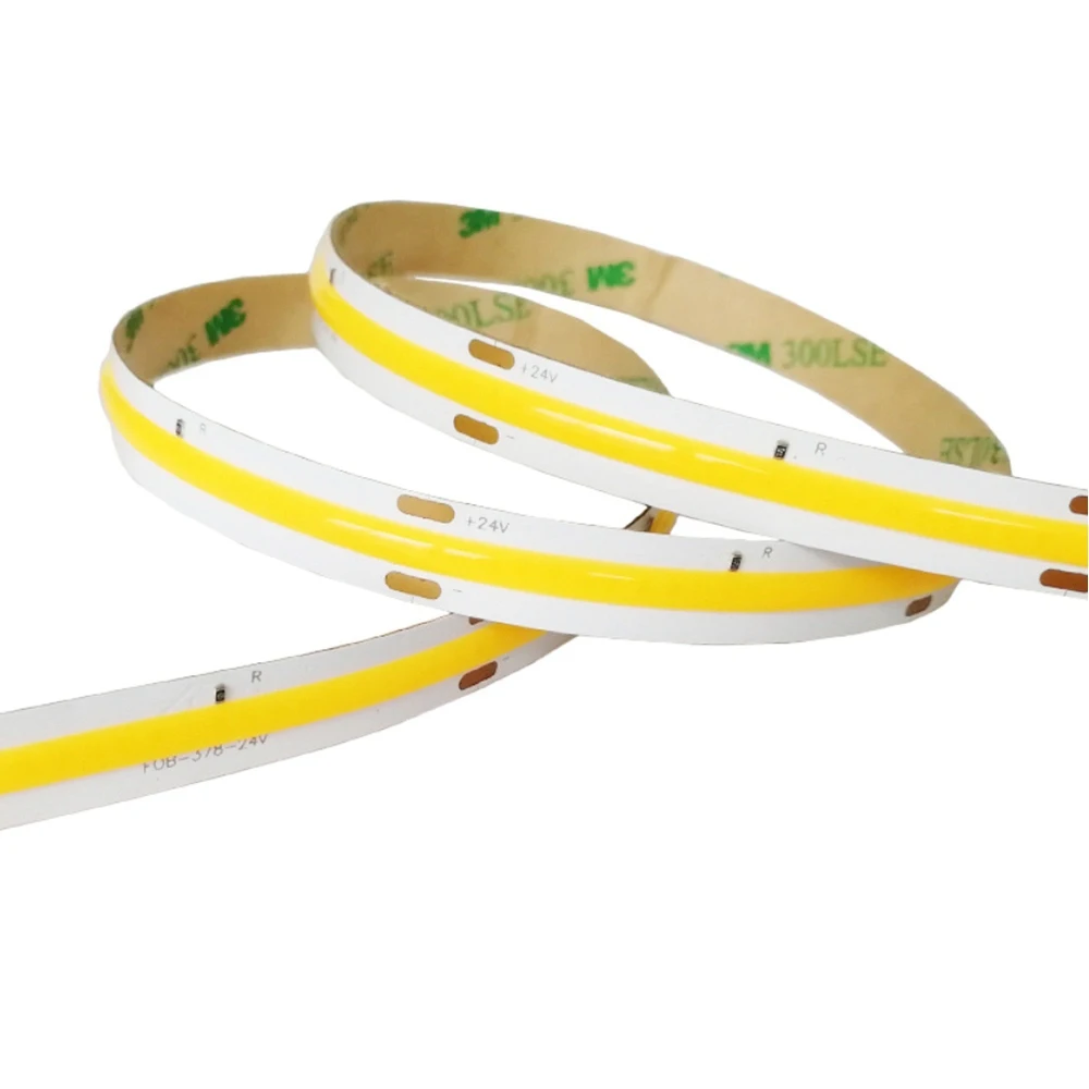 FCOB LED Strip Light 384 LEDs High Density Flexible FOB COB Led Lights RA90 White/Warm White Linear Dimmable DC12V 24V | Лампы и