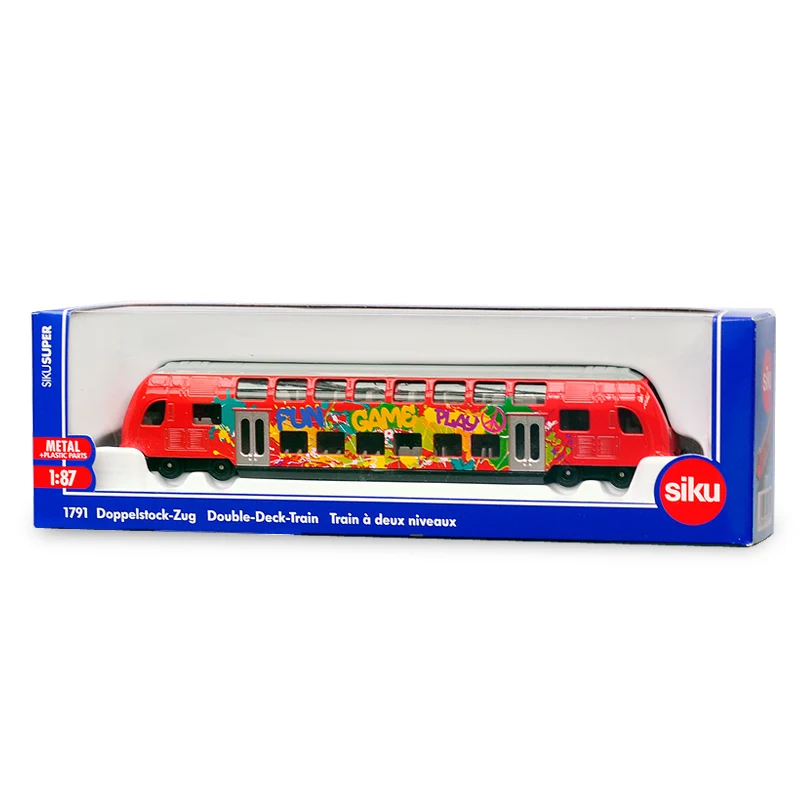 Игрушка SIKU 1791/литая металлическая модель/Масштаб 1:87/двухуровневый пассажирский