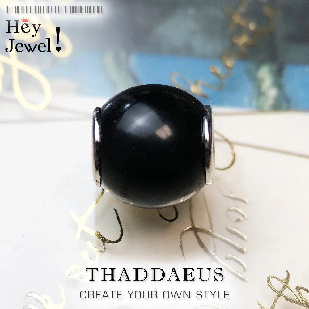 

Beads Black, Silver Beads Fits Bracelet Europe Necklace Jewelry Accessories Gift For Women & Men
