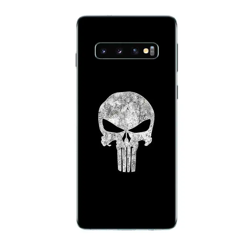 Модный стильный мягкий чехол из ТПУ с черепом для Samsung Galaxy S8 S9 J4 J6 A8 A6 Plus + J8 A7 A9 2018 Note