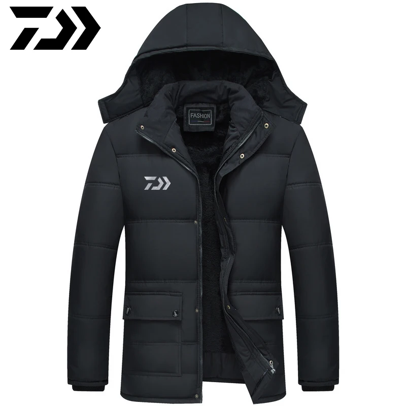 

Reflective Daiwa Fishing Clothes Men Winter Outdoorwear Hiking Windproof Daiwa New Clothes Multi-function Pocket Fishing Jacket