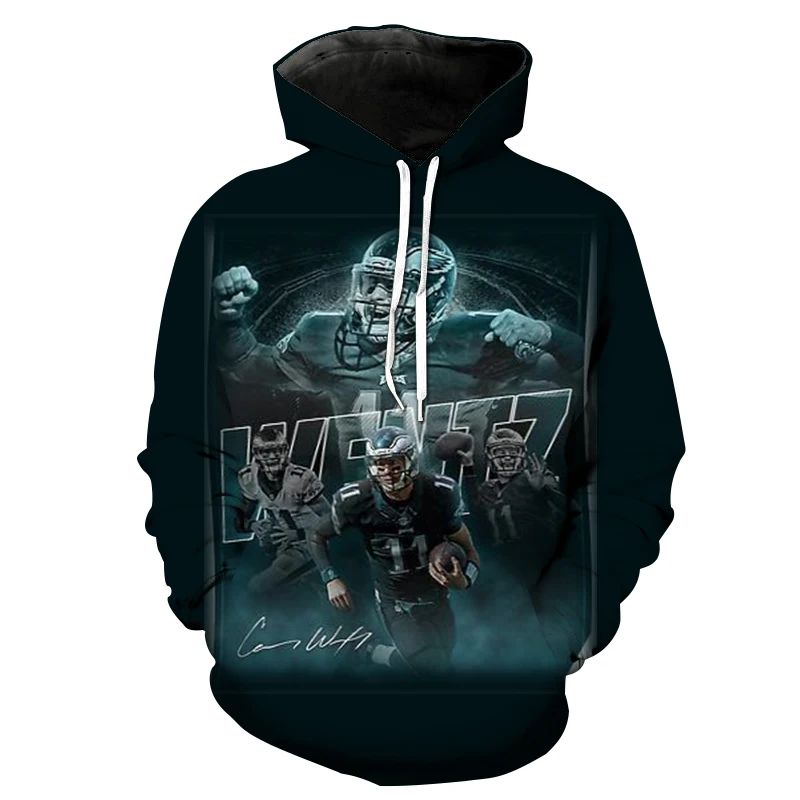 Модные трикотажные изделия для американского футбола мужские и женские с 3D