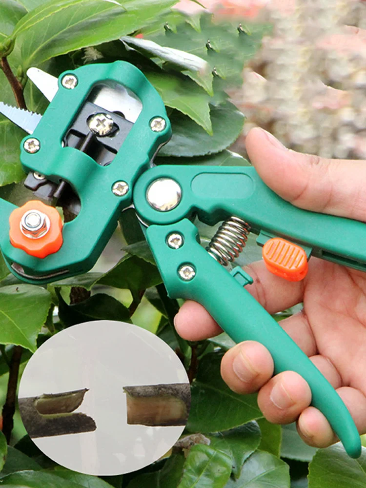

1pcs Grafting Cutting Tool With Blade Professional Branch Cutter Secateur Pruning Plant Tree Cutting Machine Grafting Scissor