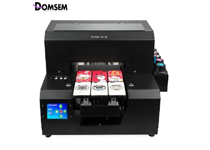 DOMSEM A4 Size Printer UV Flatbed Printers for Glass Acrylic Ceramics Metal Plastic Phone Case Printing Machine Cheap | Компьютеры и