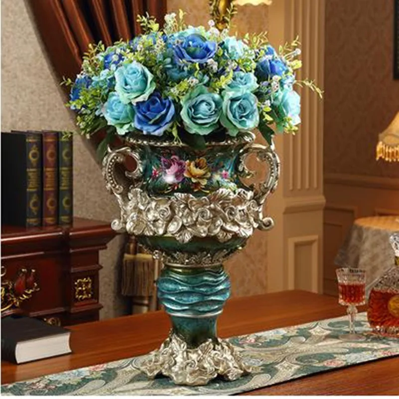 

European-style fashion neo-classical vase, home office restaurant bar desktop decoration gift, wedding decoration crafts