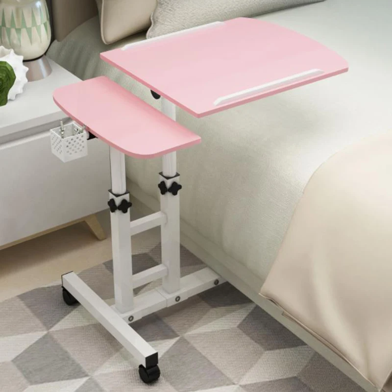

Foldable Computer Table Portable Standing Desk Bed Side Table Height Adjustable Laptop table Furniture with pen holder