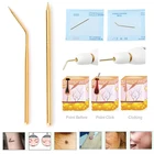 Медные изогнутые прямые иглы для плазменной ручки, аппарат для красоты, удаления родинок, морщин, плазменной подтяжки лица