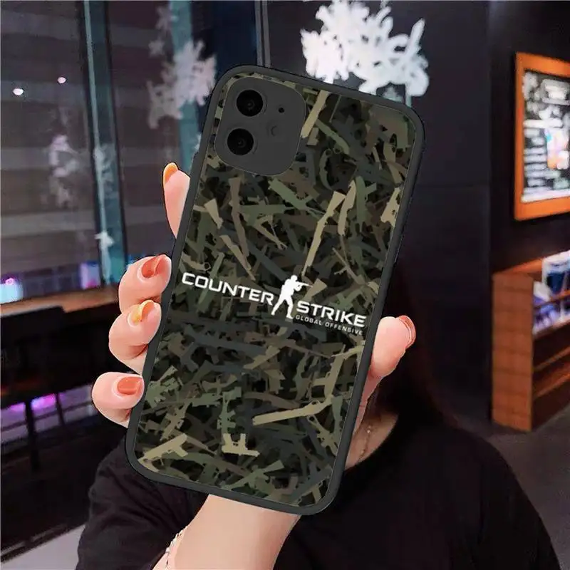 

CS counter strike cool Phone Cases Matte Transparent for iPhone 7 8 11 12 s mini pro X XS XR MAX Plus cover funda shell