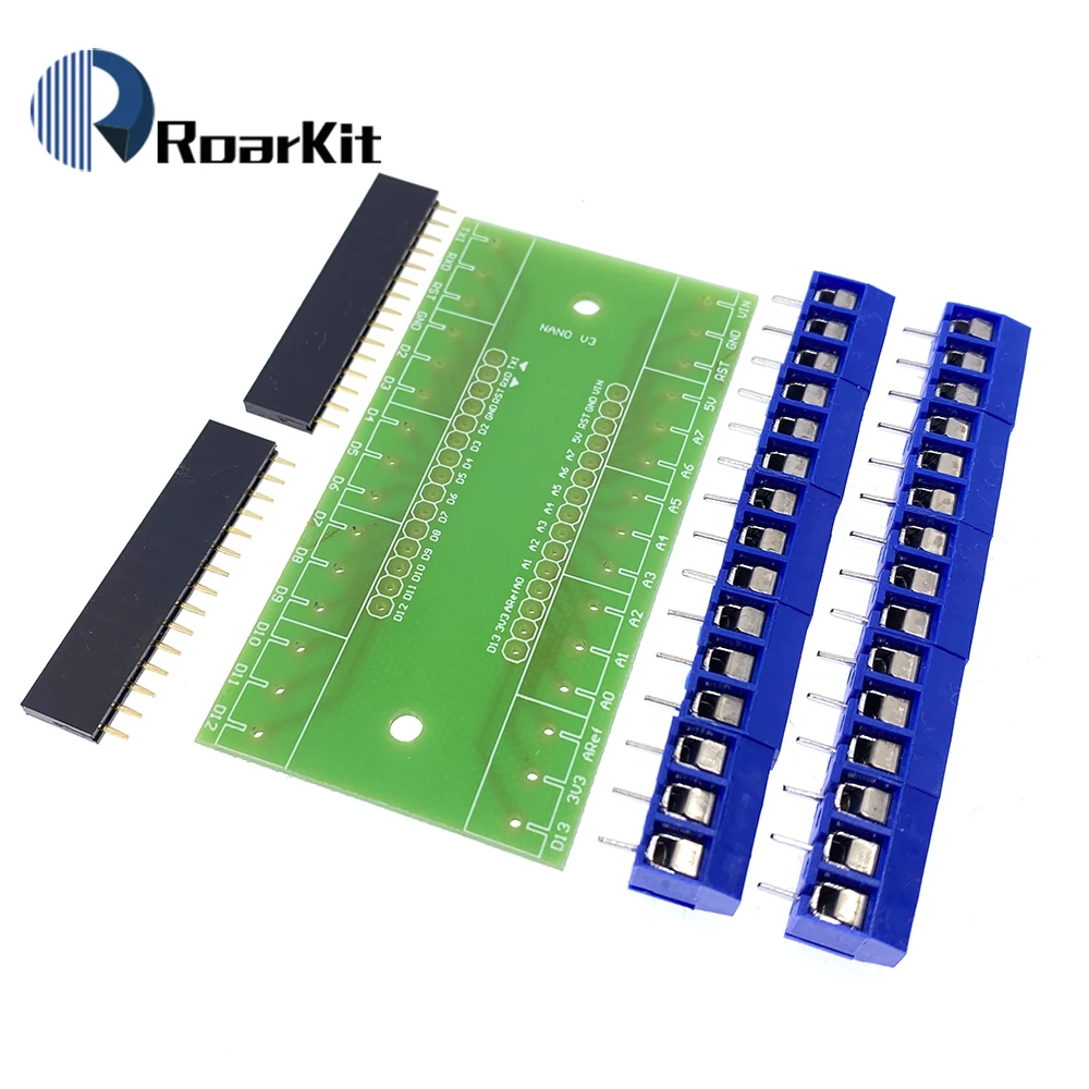 DIY NANO V3.0 3 0 CH340 контроллер терминальный адаптер 328 терминальная плата расширения