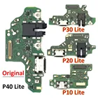 Новинка 100% оригинальный USB-разъем для зарядки плата порта гибкий кабель для Huawei P9 P10 P20 Pro P30 P40 Pro Lite Plus P40 Lite E