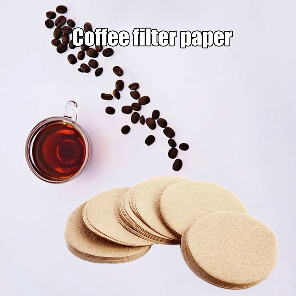 

100Pcs/Set Coffee Paper Round 56 Mm 60 Mm 68 Mm For Espresso Coffee Moka Coffee Dripper Filter V60 Paper Maker Filters Pot T3K3