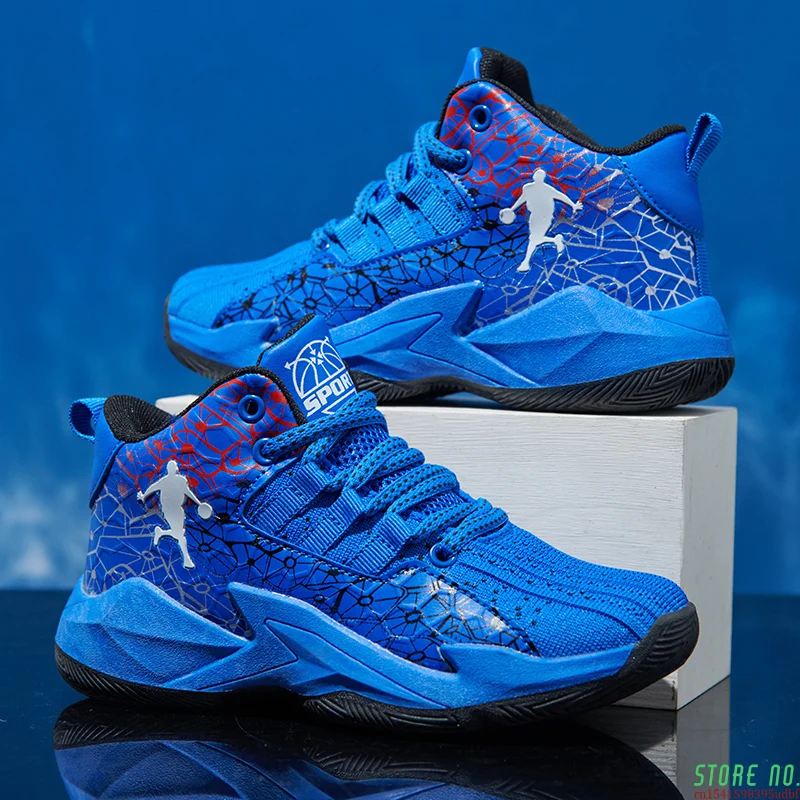 

Boys Brand Basketball Shoes Kids Sneakers Thick Sole Non-slip Children Sports Shoes Child Boy Basket Trainer Shoes Girls