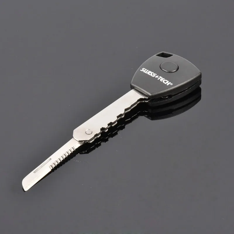 5 In 1 EDC Key Shape Led Keychain Lights with Kinfe Camping Equipment Outdoor Survival Kit Self Defense Women Toy Sports | Игрушки и