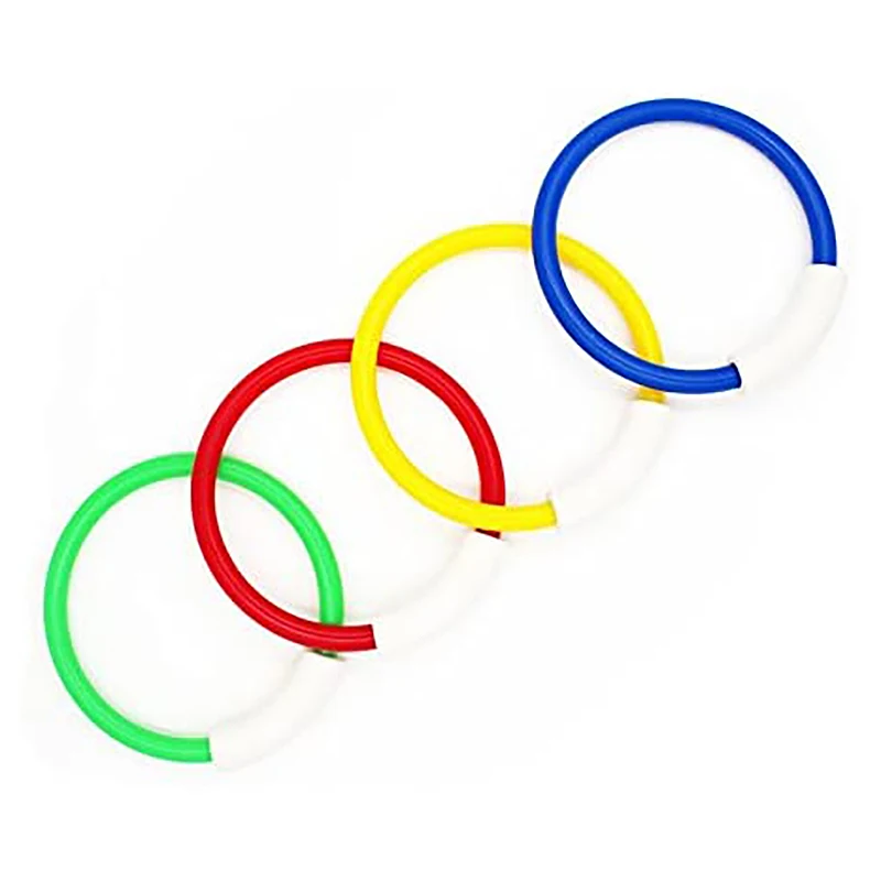 

Diving Rings Swimming Pool Toy Rings 8 Pack Toys for Kids Plastic Diving Ring Colorful Sinking Pool Rings Dive Training