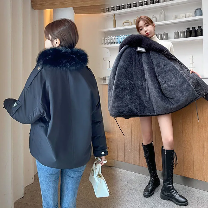 Winter Jacket Women  Ropa De Invierno Mujer Fur Collar Down Padded Jacket Women Short 2021 New Winter