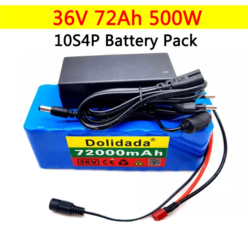 020 оригинальный аккумулятор 36В 10S4P 72Ah батарейный блок 500W высокая мощность батареи