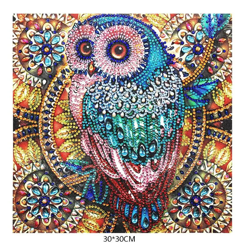 

Owl 5D Special Shaped Diamond Painting Embroidery Needlework Rhinestone Crystal Cross Craft Stitch Kit DIY