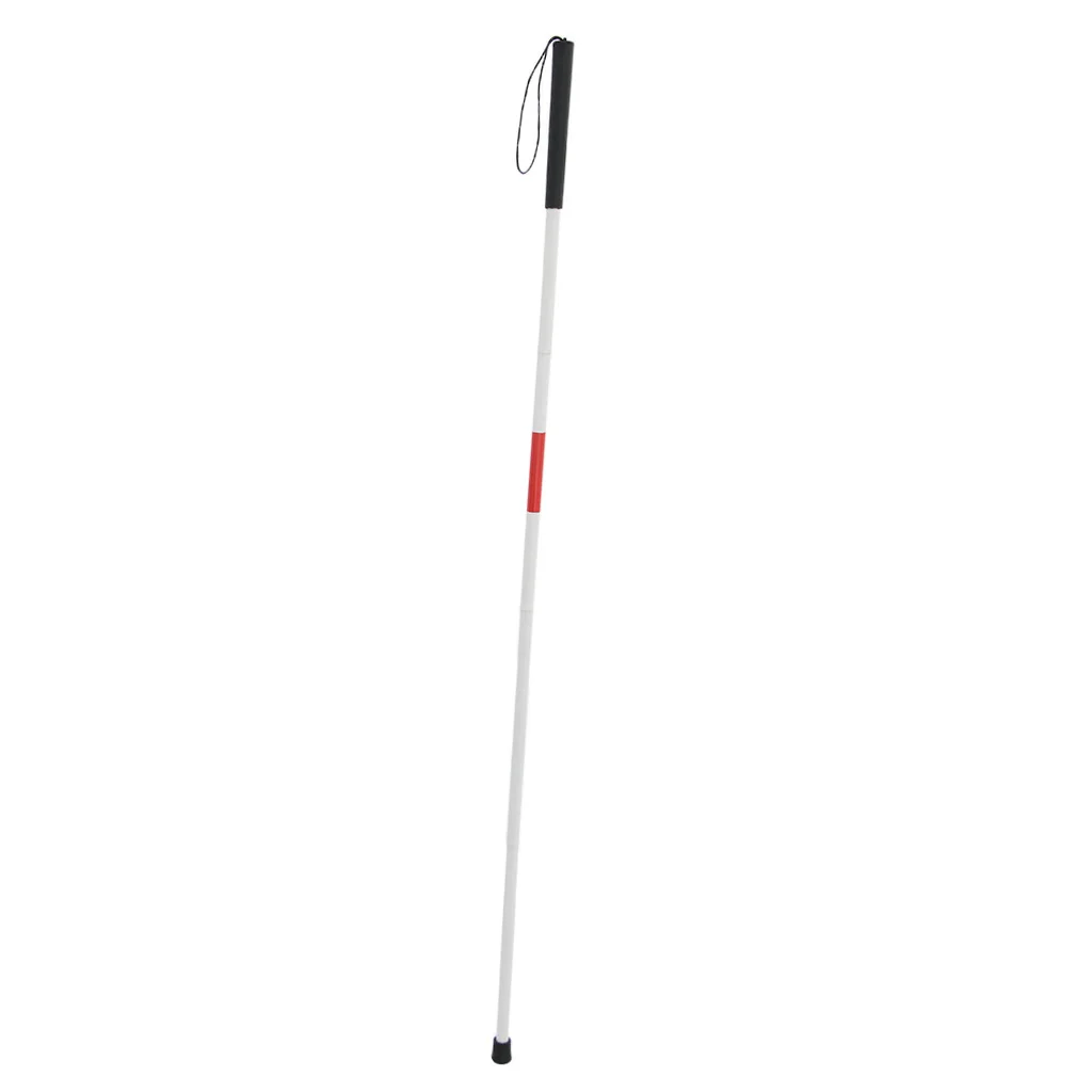

AntiSkid White Cane Aluminum Folding Cane For The Blind(fold Down 4 Section)