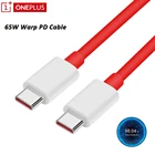 Оригинальный кабель OnePlus USB C к USB C, деформация заряда 6,5a, шнур PD для One Plus 1 + 9 8 Pro 9R 9RT 8T Nord N10 65 Вт, зарядное устройство, провод
