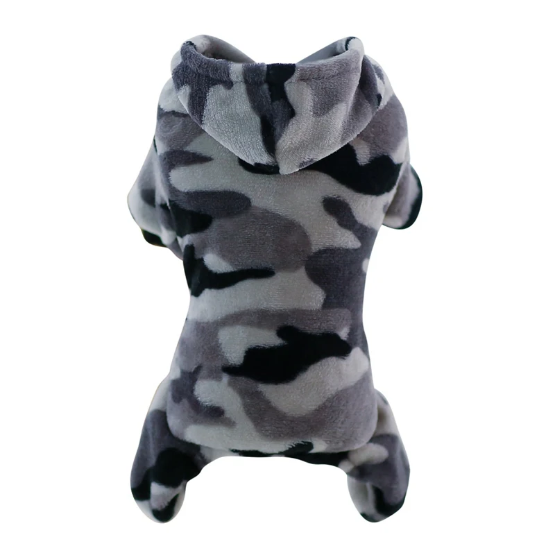 

Puppy Hood Coat Pet Dog Camouflage fleece Clothes Four-legged Clothes Printed Outerwear Coat For Dogs Costumes