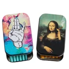 Жестяная табачная коробка может вместить одноразовую сигарету 20 шт. коробка для хранения портативная травяная увлажняющая Зажигалка чехол аксессуары для курения