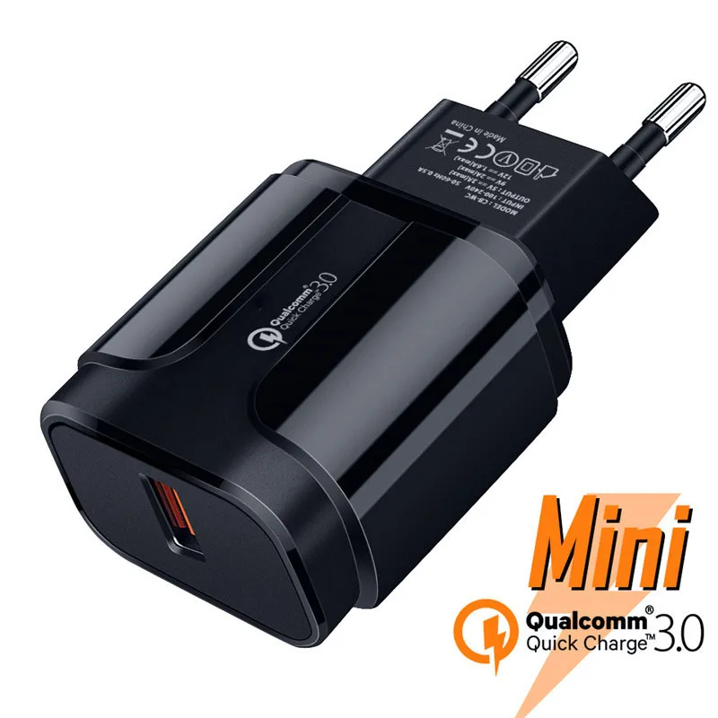 18W USB Зарядное устройство быстрой Зарядное устройство 3,0 9V 2A для SONY Xperia XZ LG G6 htc M8 U11 Nubia Z11 Blackview Oukitel Ulefone DOOGEE быстрой зарядки
