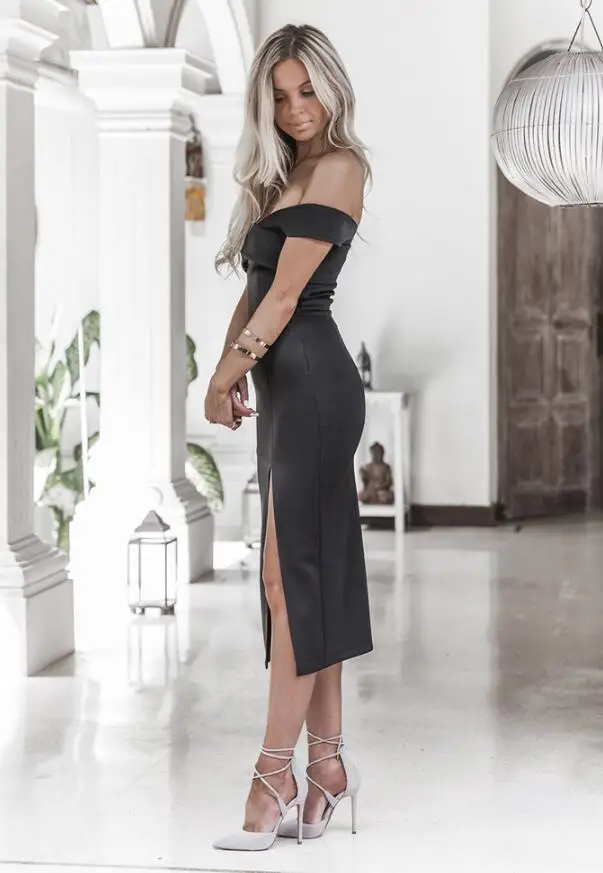 Женское летнее платье с V-образным вырезом | Женская одежда