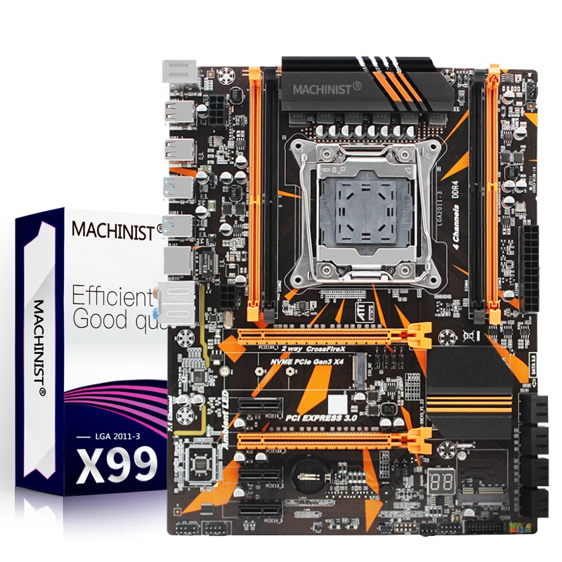 Материнская плата X99 семейная с диагностической картой Wi Fi M.2 NVME слот поддержка DDR4