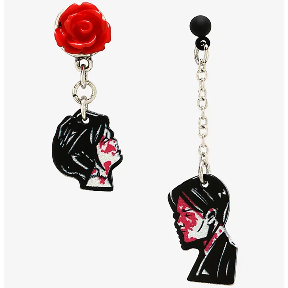 

Lost Lady My Chemical Romance Three Cheers Couple Mismatch Earrings Women's Earrings Jewelry Wholesale Direct Sales