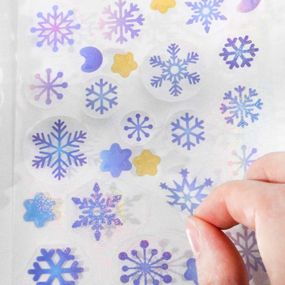 1 шт. синяя серия звезд декоративные блестящие наклейки из ПВХ стикеры для