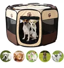 Портативный забор для палаток для домашних животных складной кошка собака домик клетка для домашних животных палатка манеж щенок питомник восьмиугольный забор простой в эксплуатации для собак и кошек поставки