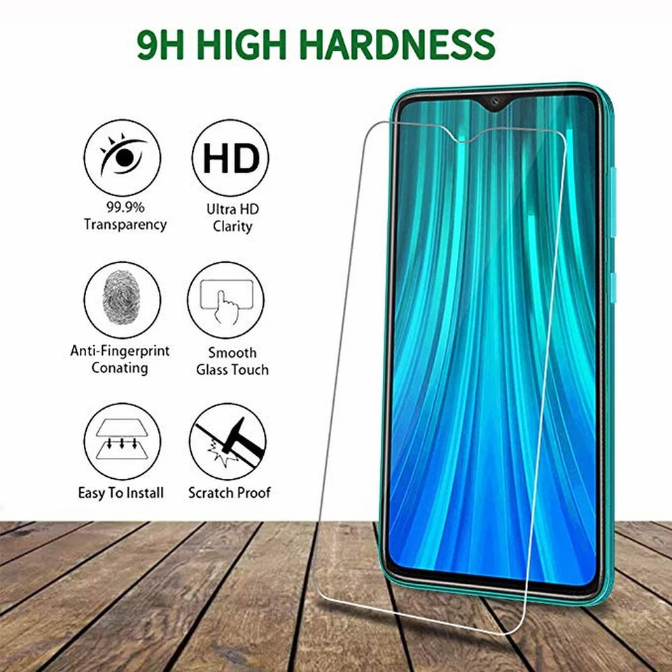 

3PACK HD Glass for Redmi Note 8 Screen Protector Tempered Glass for Xiaomi Redmi Note 8 Pro Glass Redmi Note 7 Protective Glass
