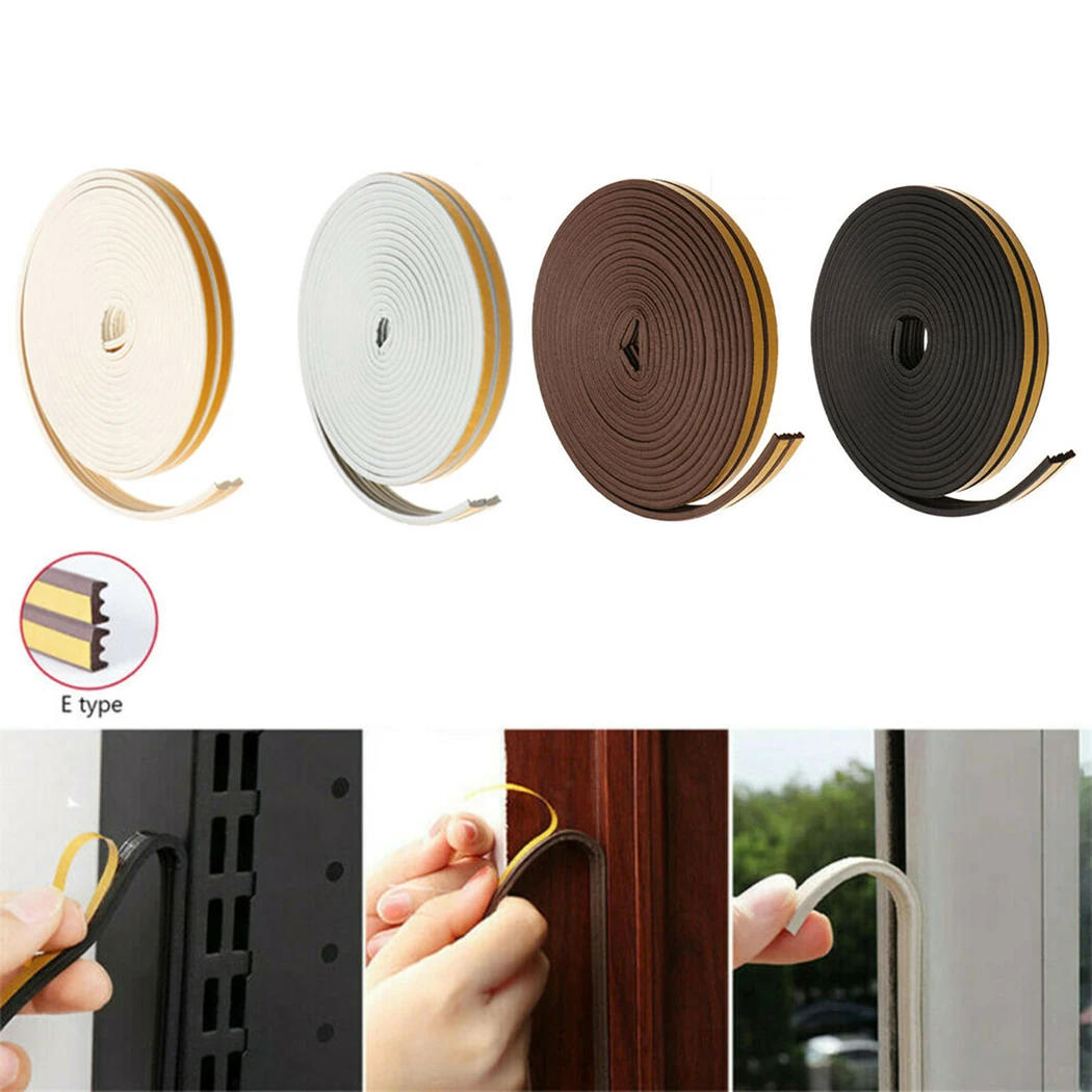 

Draught Excluder Weather Seal Strip Noise Insulation Door Window Foam Tape Door Sealing Strips Window Foam Wind Waterproof Dustp