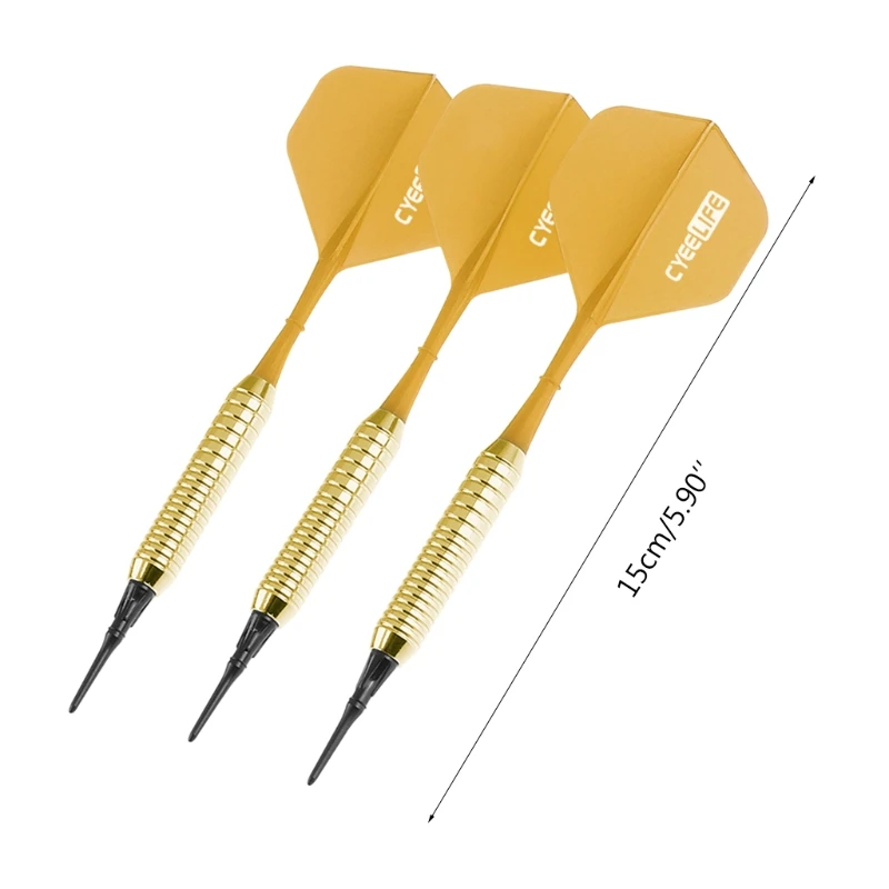 

3pcs 17g Soft Tip Darts Sports Entertainment Copper Dart Body Nylon Rod Flight