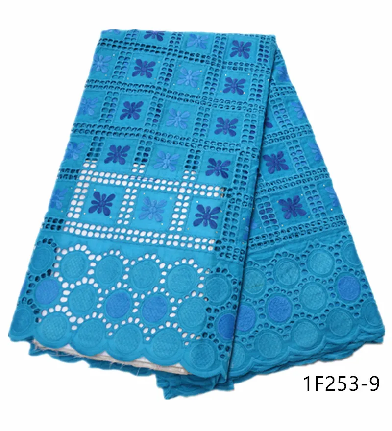 

New Arrival African Swiss 100% Cotton Voile Lace In Switzerland Miminal Holes Nigerian Tulle Lace Fabric For Daily Dress 1F253