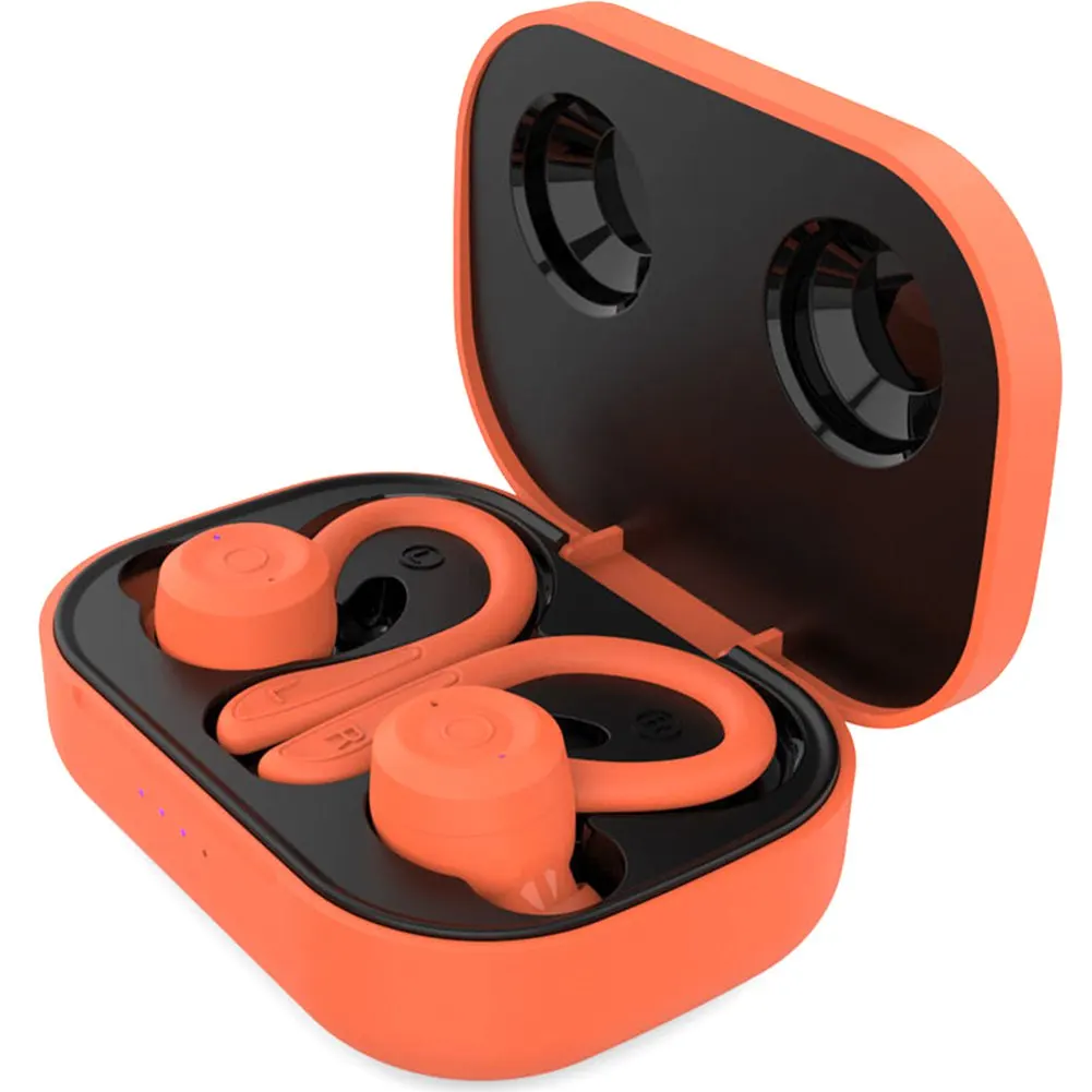 

Wireless Bluetooth-compatible Earphone Voice Activated Earhook Earbuds IPX6 Waterproof Headset