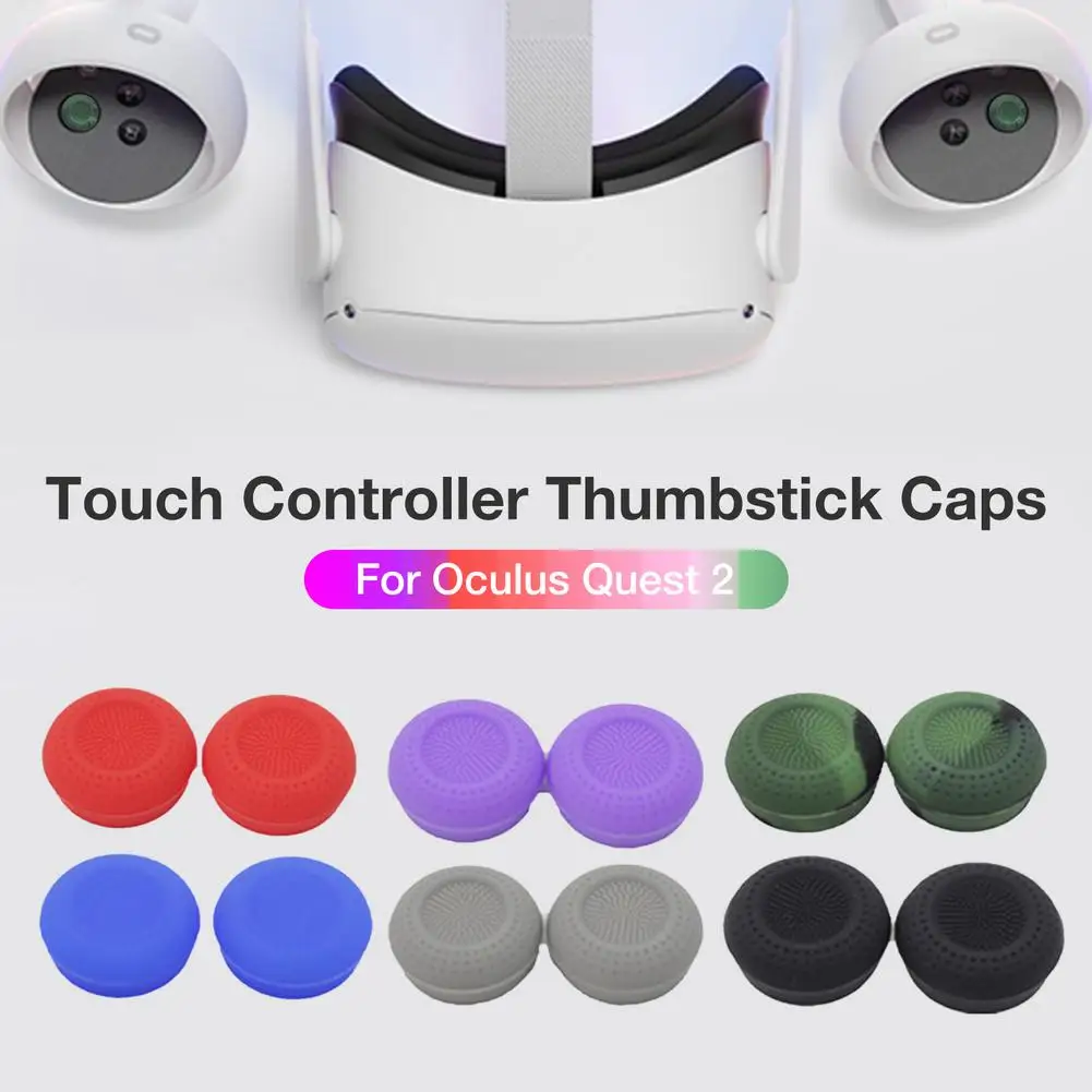 

12PCS Silicone Thumb Stick Caps VR Quest 2 Touch Controller Thumbstick Caps For Oculus Quest 2 VR Controller
