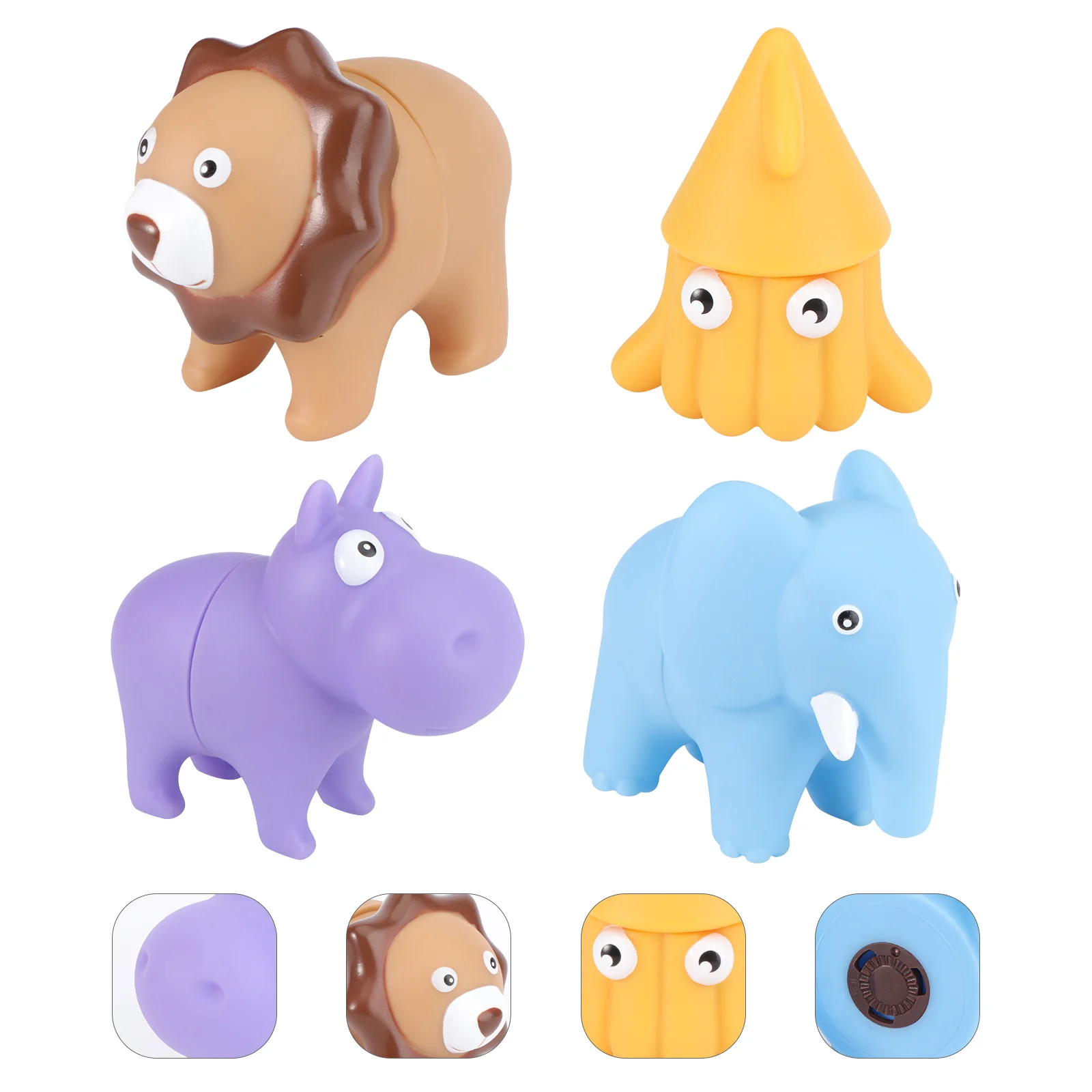 

4Pcs Durable Safe Model Toys Animal Cognition Models for Kids Random Color
