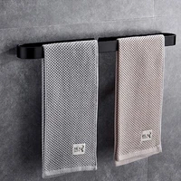 towel holder bathroom black towel bar hanger rack for kitchen free punch