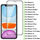 стекло айфон 11 Защитное стекло для iphone 6, 6S, 7, 8 Plus, SE, Защита экрана для iphone X, XR, XS, 11, 12 Pro Max Mini, закаленное стекло для iPhone12 Pro